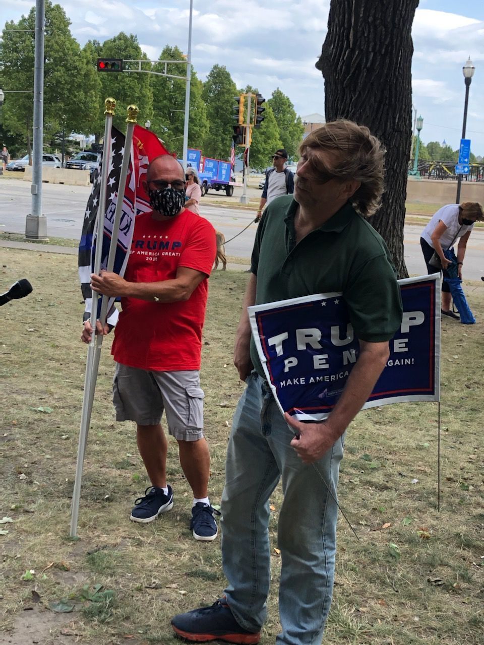 Supporters of President Trump